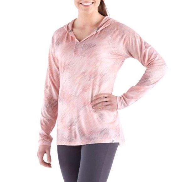 Smartwool 150 Pink Horizon Merino Wool Pullover Lightweight Hoodie - Small - Picture 1 of 10